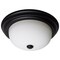 Nuvo 2-Light 13-Inch Flush Mount, Matte Black Finish Opal Glass 60/128 - alternate 5